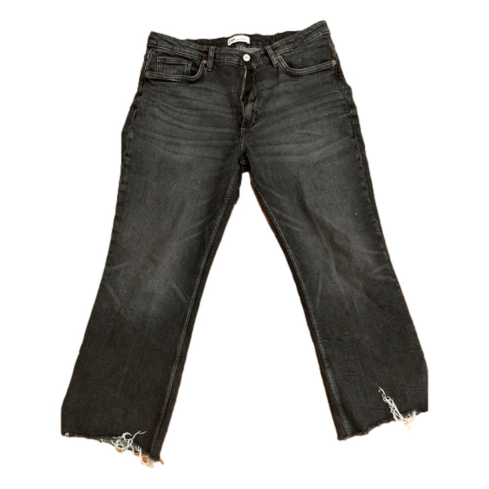 Zara dark grey wash jeans.